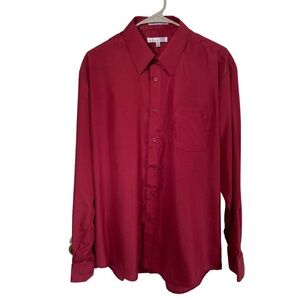 Enrico Rossini men’s L collared long sleeve button down lightweight shirt